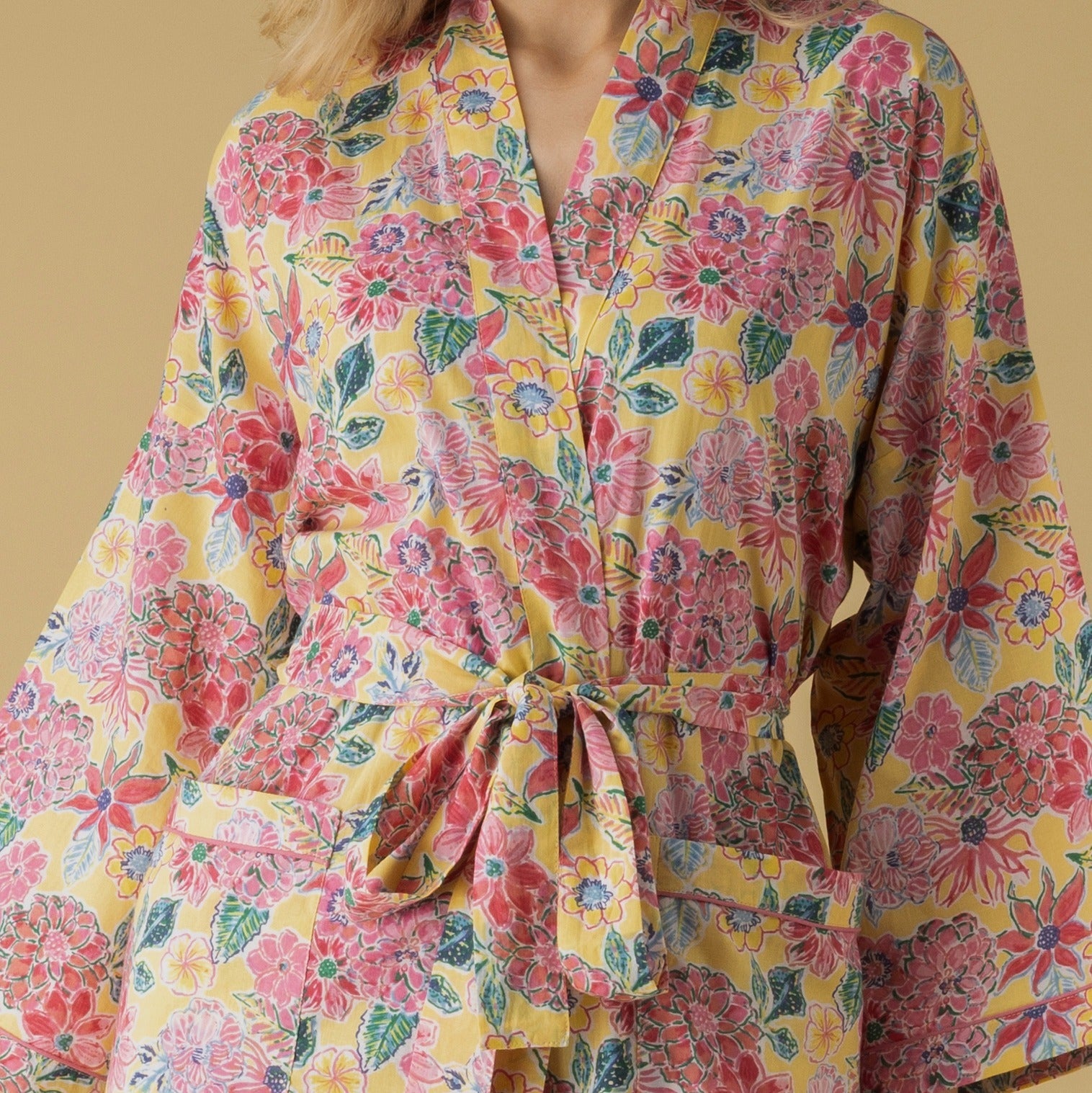 Yellow Robe Cozy Zoe Yellow Robe – Kochi Stores